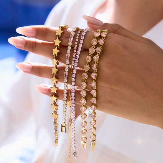 Heart Crystal Bracelet No. 006