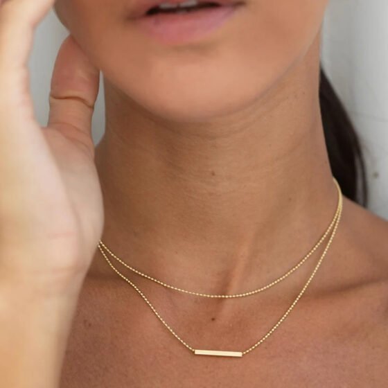 Geometric Pendant Necklace No. 019