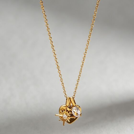 Star Crystal Pendant Necklace No. 048