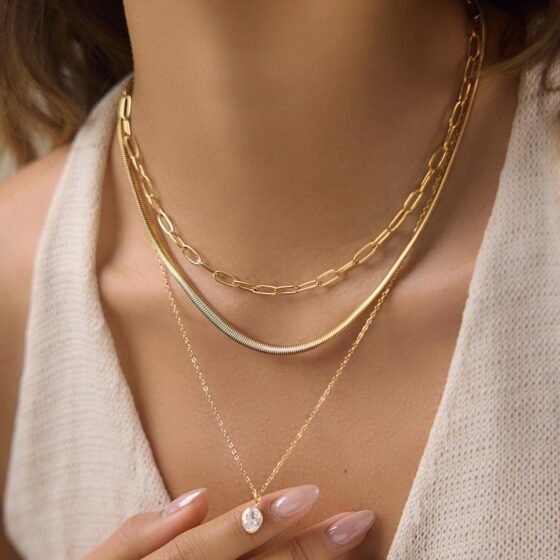 Chain Pendant Necklace No. 073