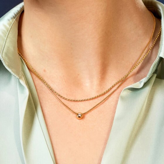 Round Pendant Necklace No. 075