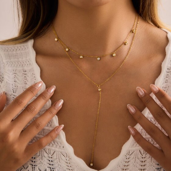 Crystal Round Necklace No. 090
