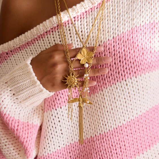 Sun Tassel Necklace No. 094
