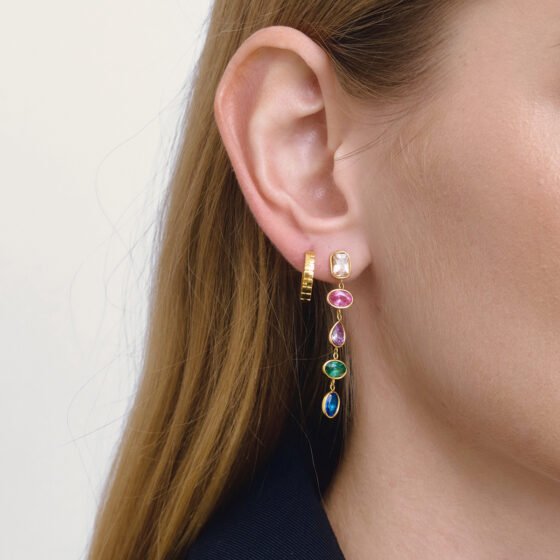 Crystal Tassel Earrings No. 036