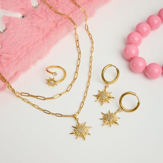 Sun Earrings No. 061