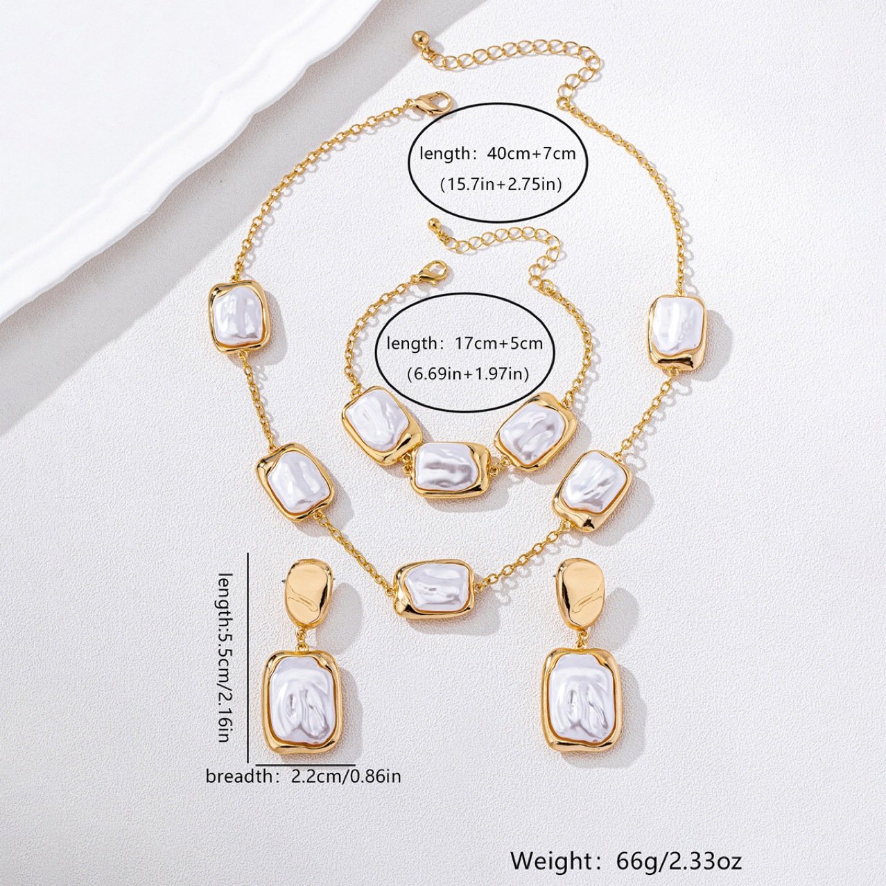 Pearl Baroque 首饰套装 No. 073 - view 3