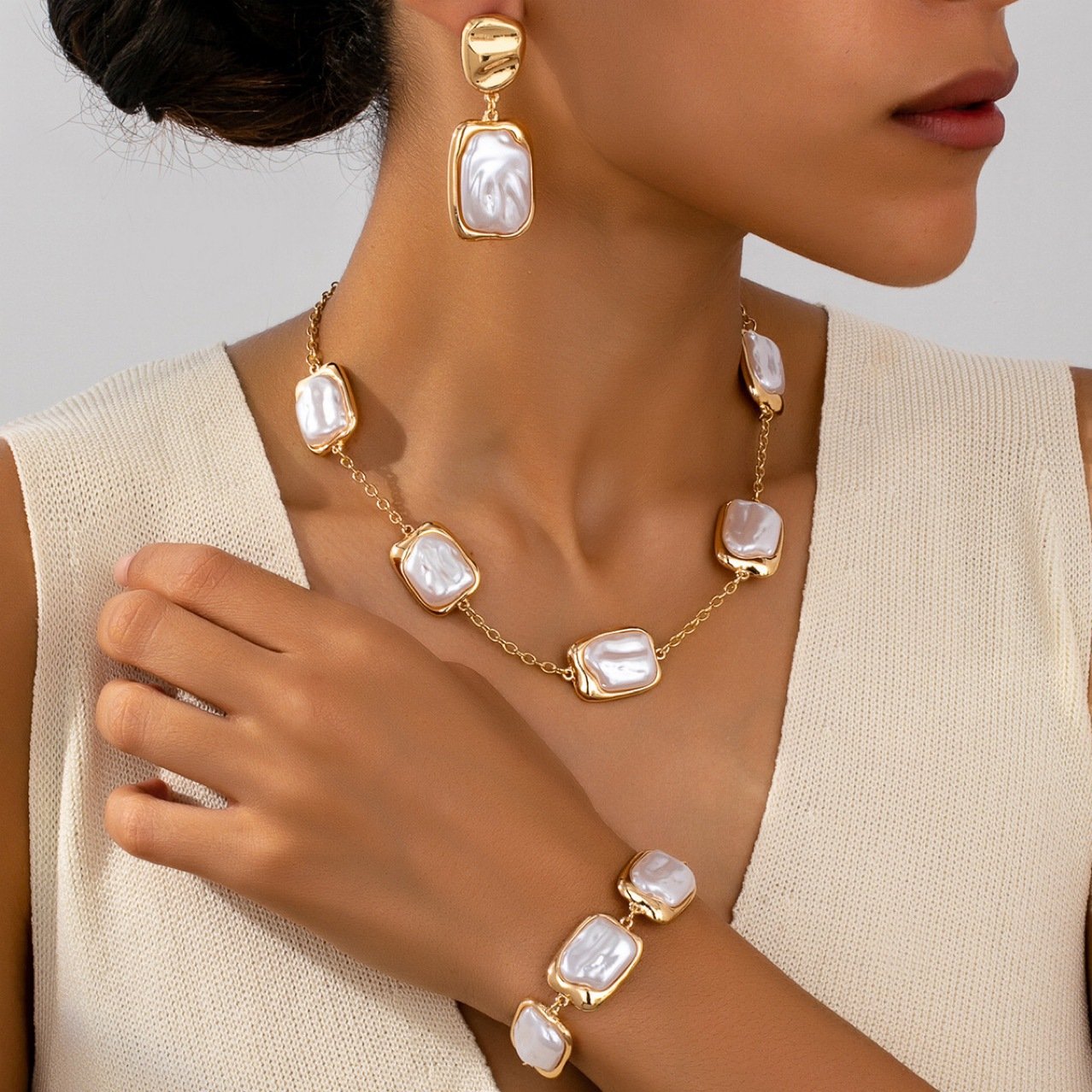 Pearl Baroque 首饰套装 No. 073 - view 6