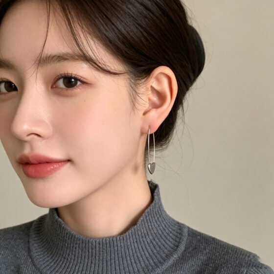 Heart Drop Earrings - view 1