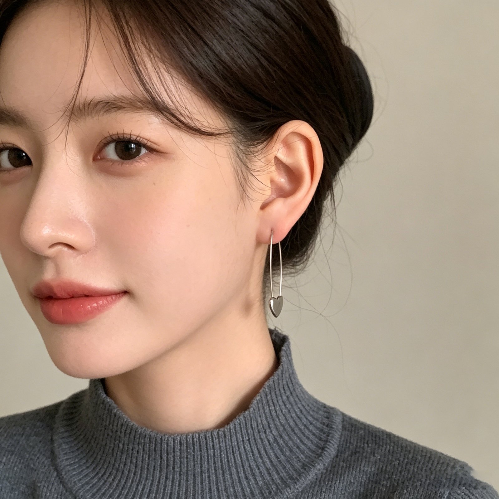 Heart Drop Earrings - view 1