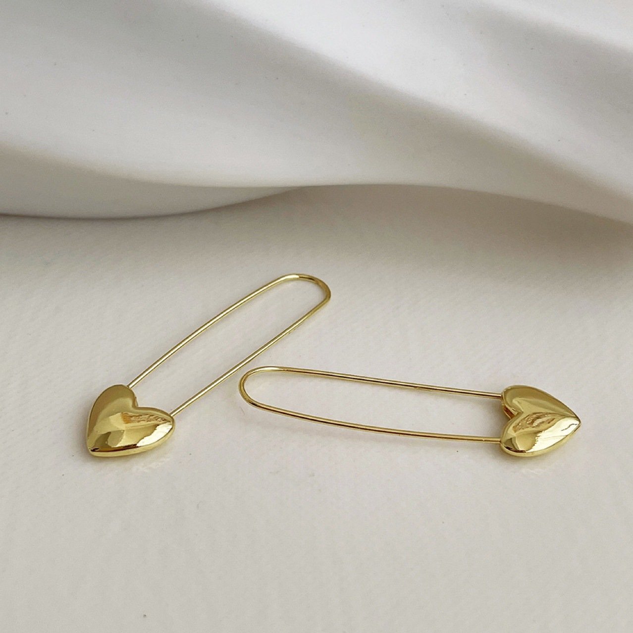 Heart Drop Earrings - view 5