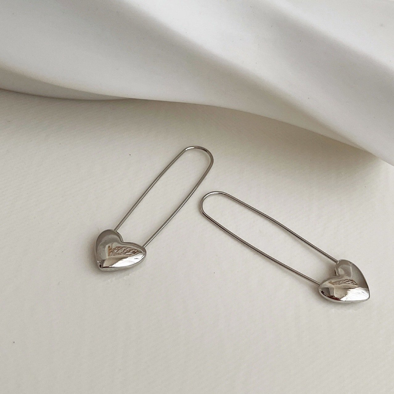 Heart Drop Earrings - view 7