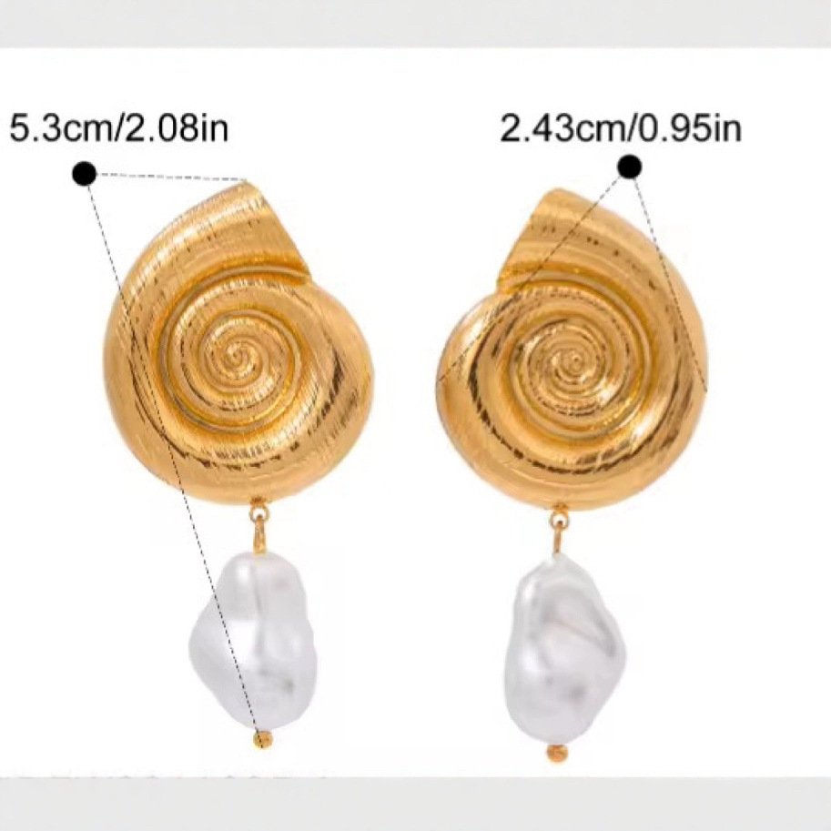 Shell Crystal Earrings - view 5