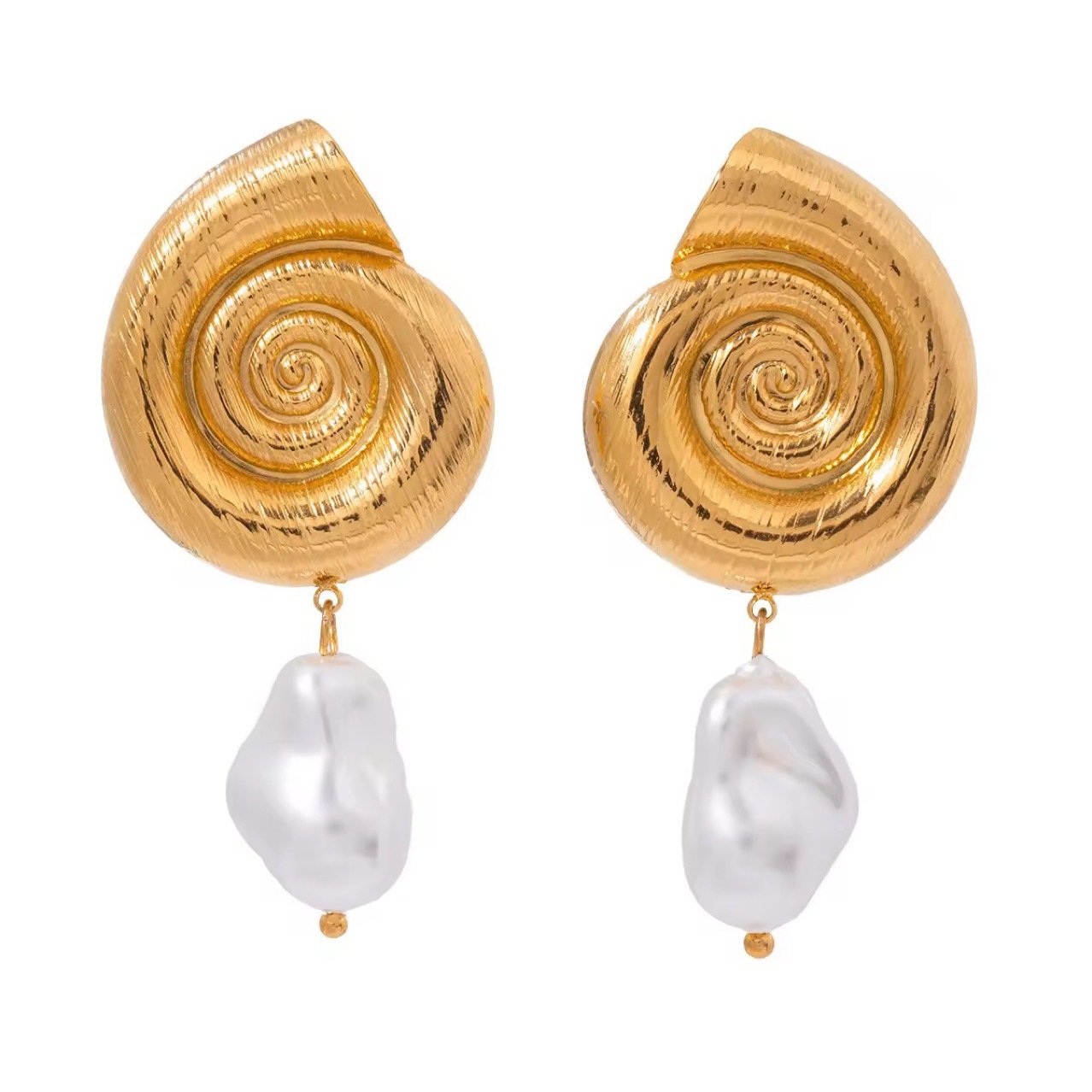 Shell Crystal Earrings - view 7