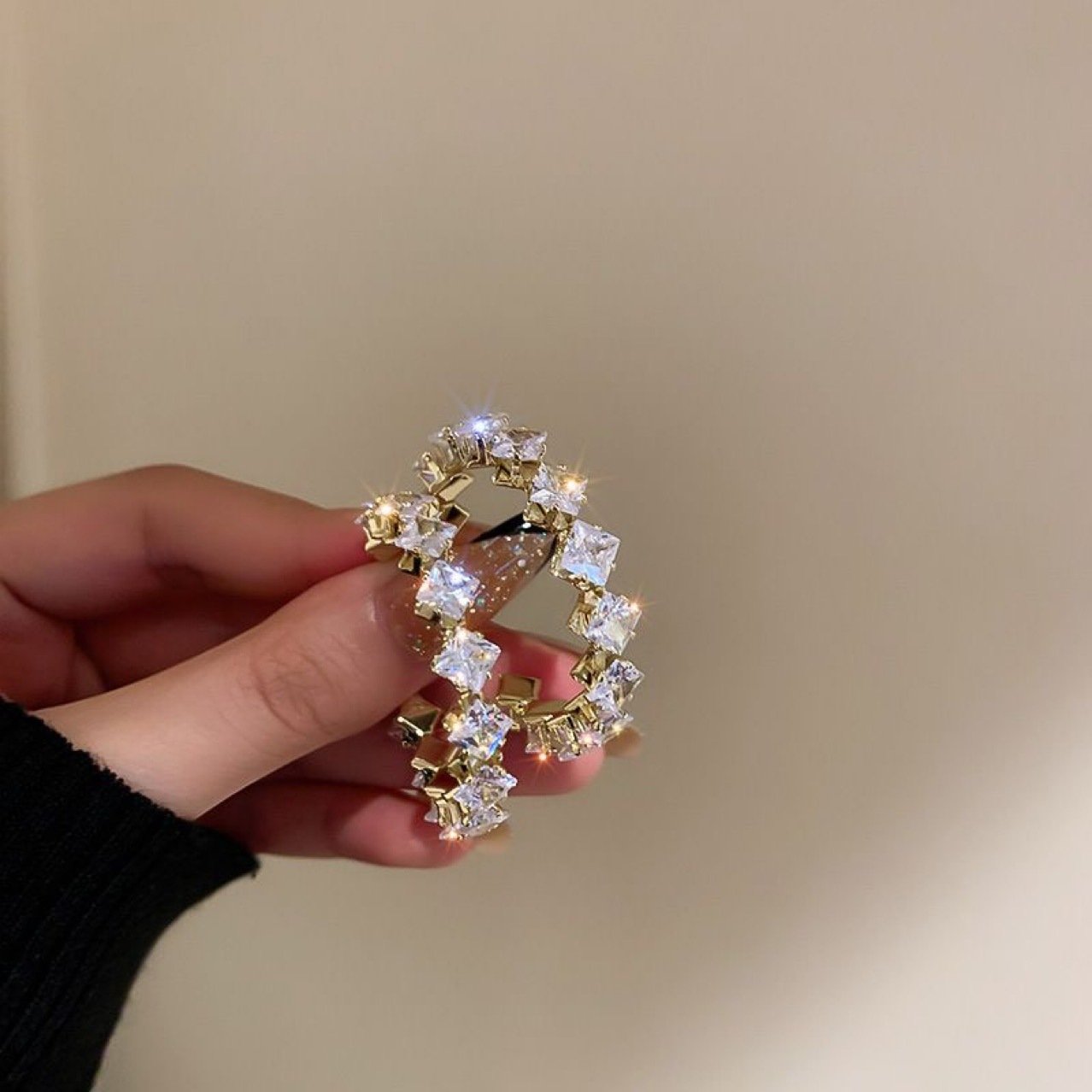 Crystal Hoop Earrings No. 204 - view 6