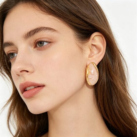 Sculptural Vintage Stud Earrings No. 257 - view 1