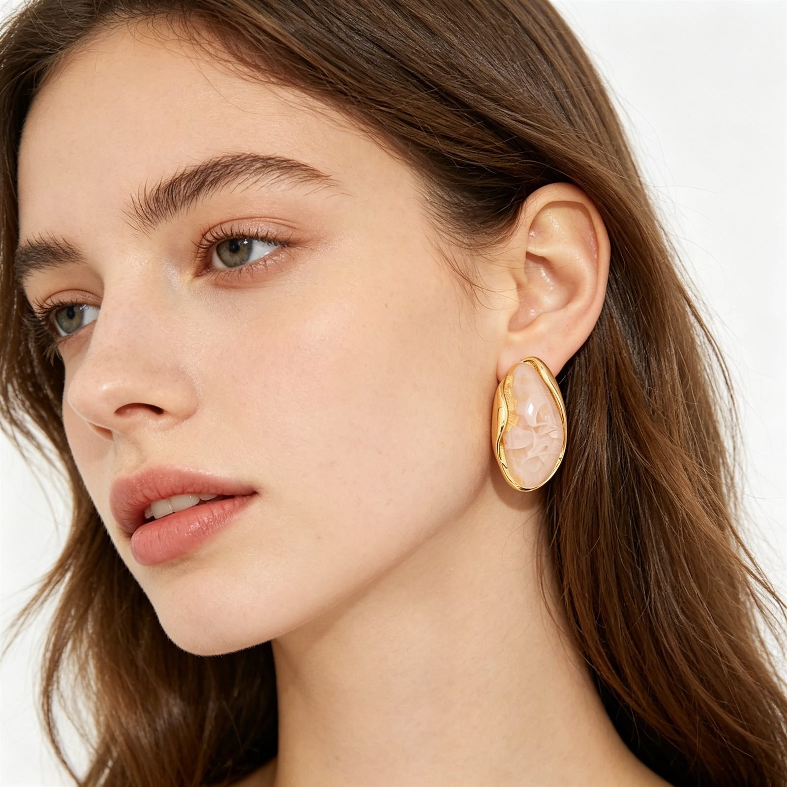 Sculptural Vintage Stud Earrings No. 257 - view 1