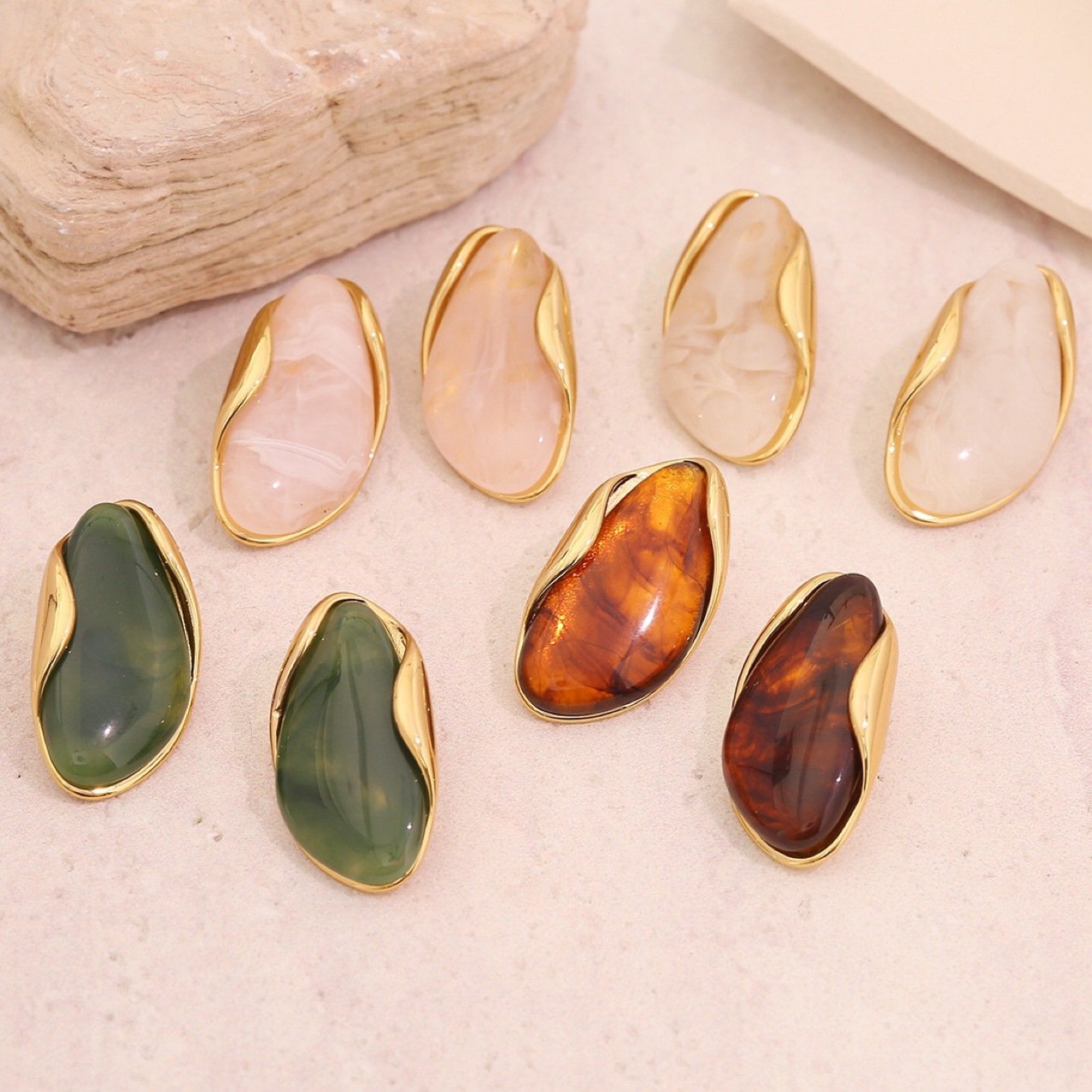Sculptural Vintage Stud Earrings No. 257 - view 2