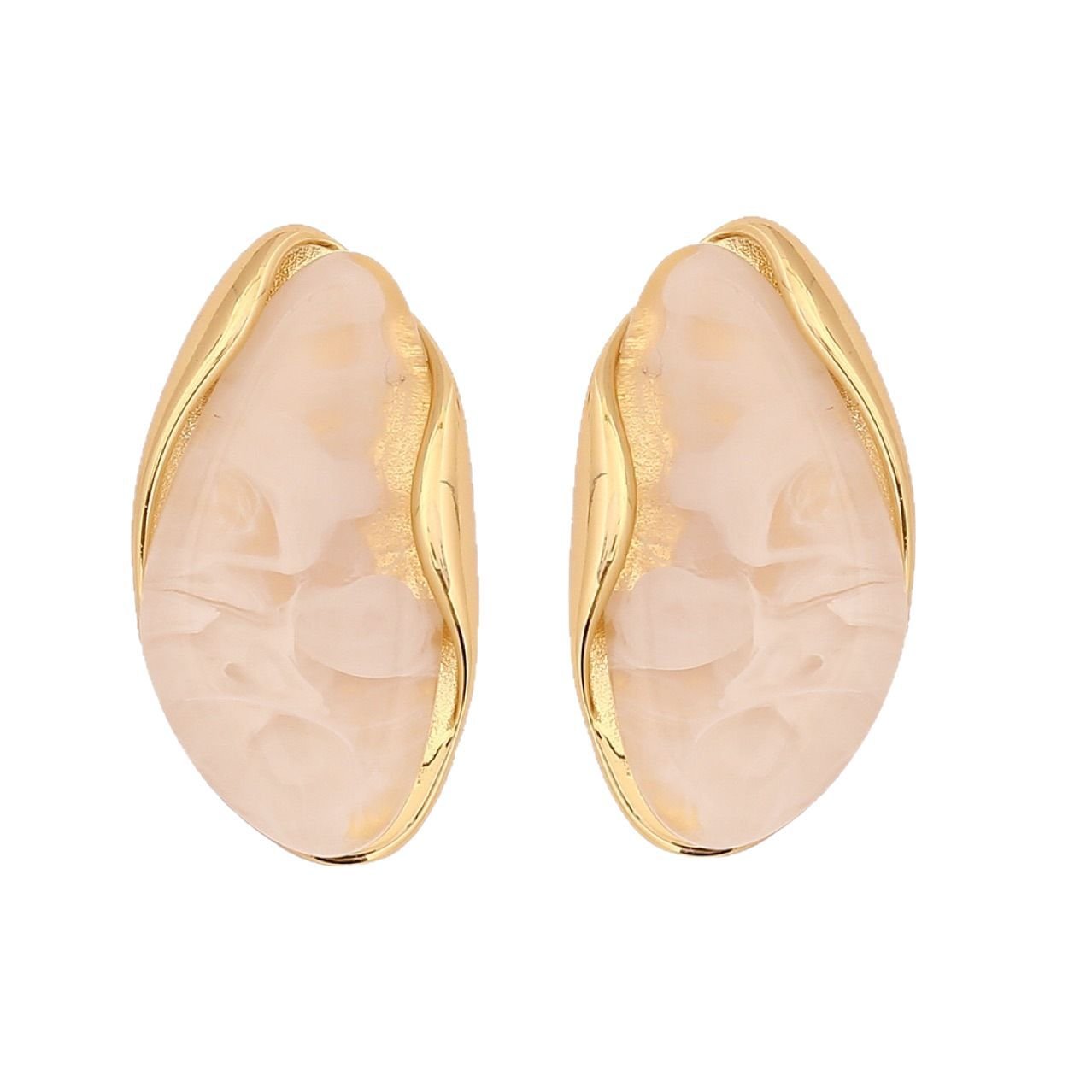 Sculptural Vintage Stud Earrings No. 257 - view 3