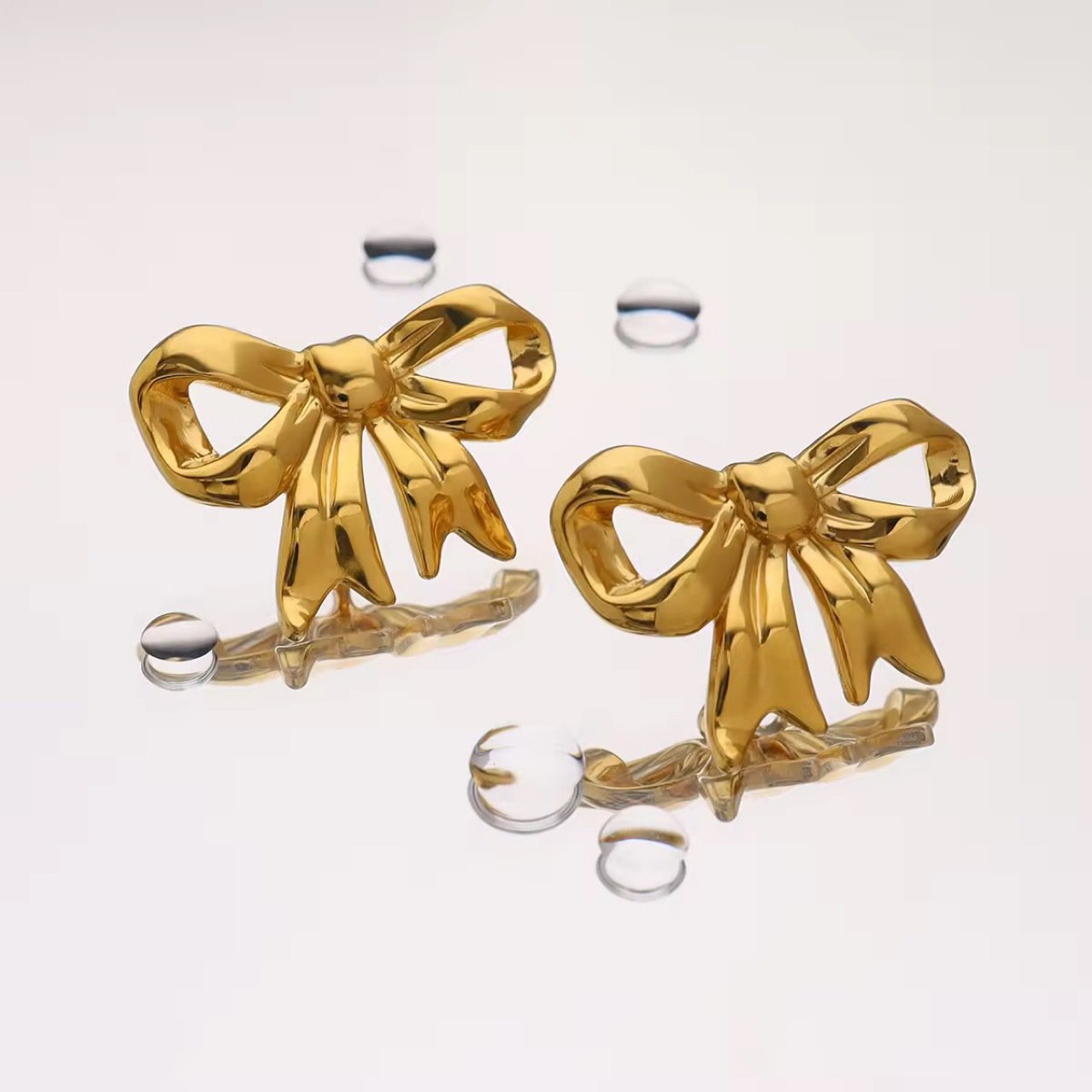 Bow Butterfly Stud Earrings No. 263 - view 7
