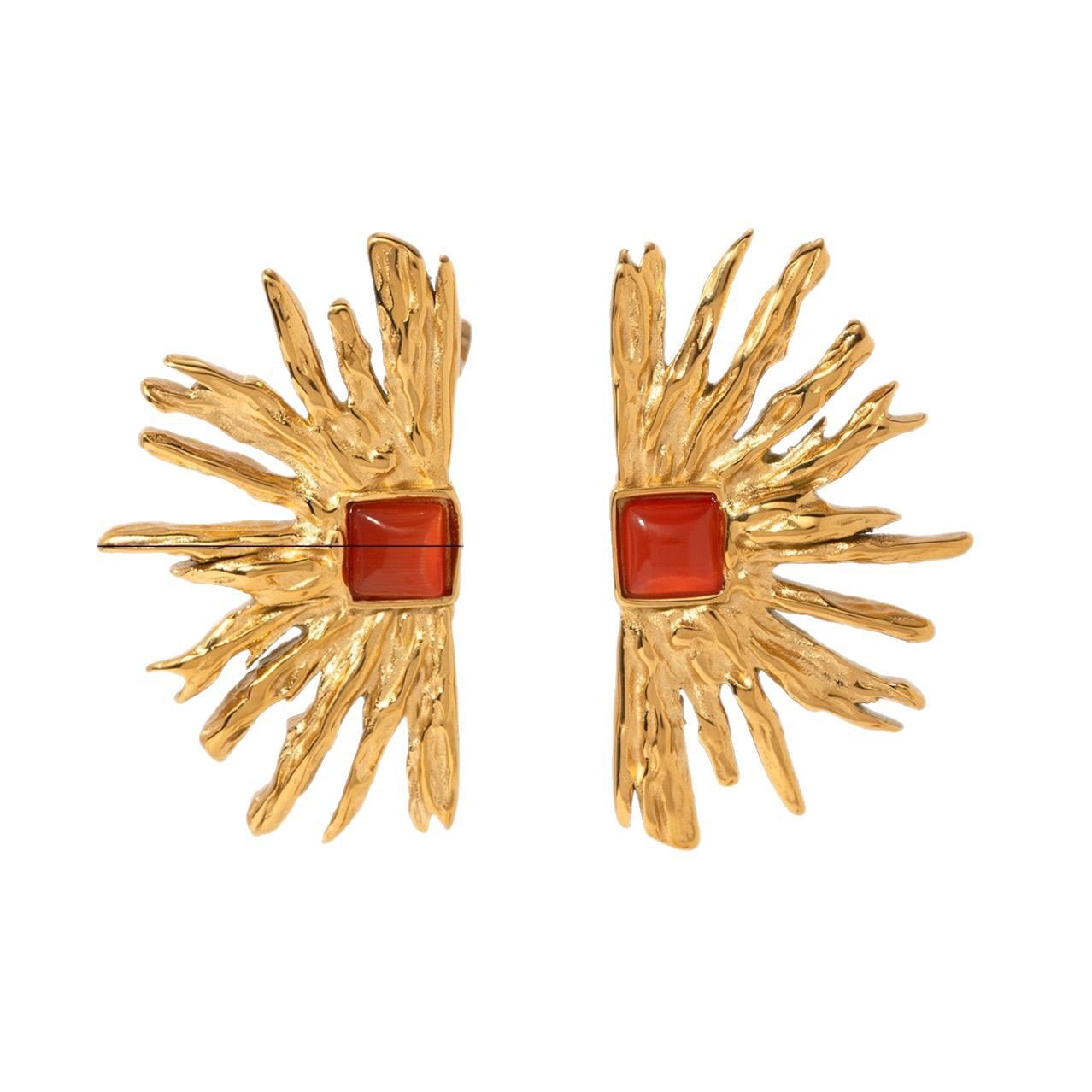 Sun Cat Eye Stud Earrings - view 4