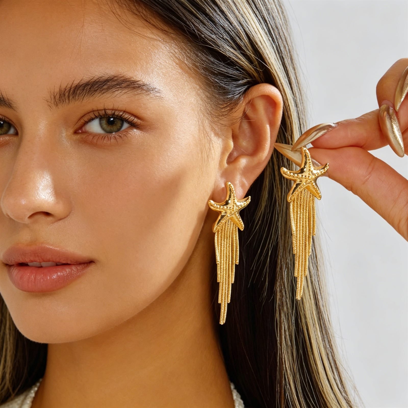 Starfish Drop Earrings - view 1