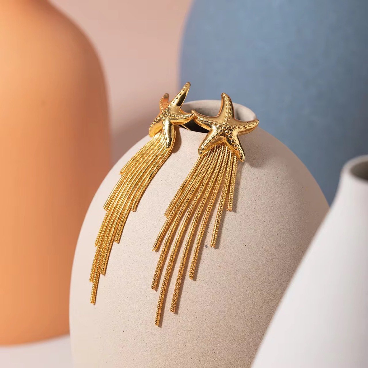 Starfish Drop Earrings - view 4