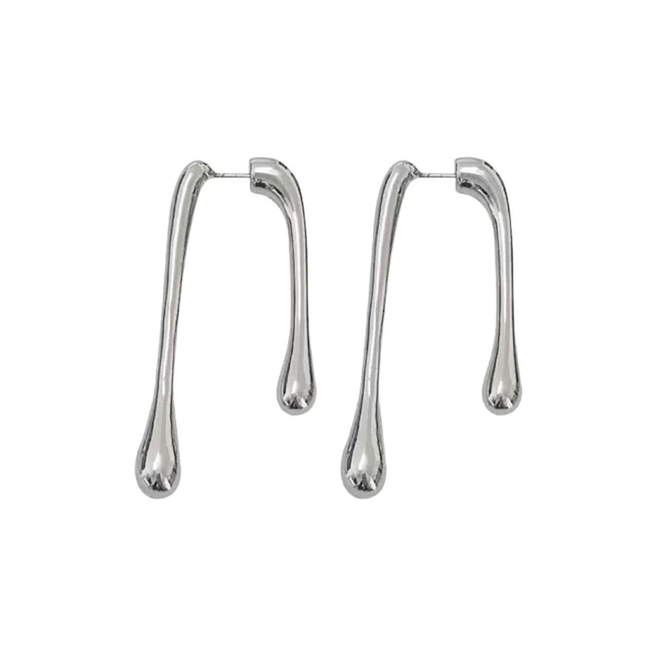 Dewdrop Wave Drop Earrings - view 4