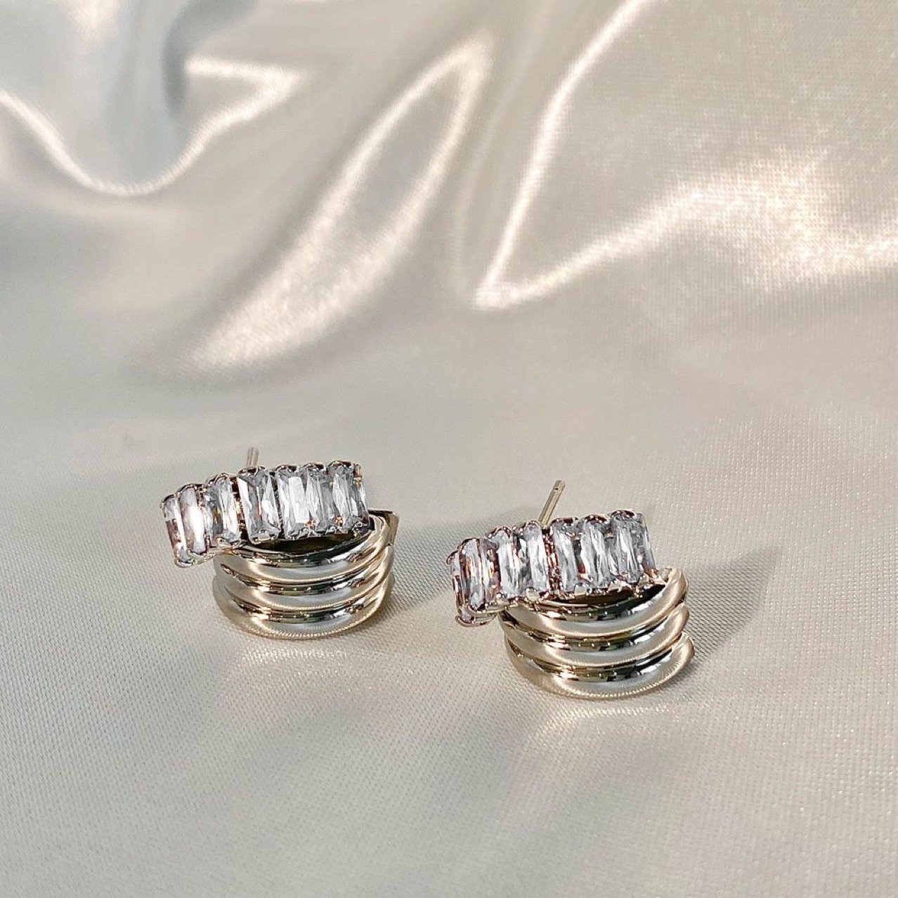 Crystal Stud Earrings No. 344 - view 7
