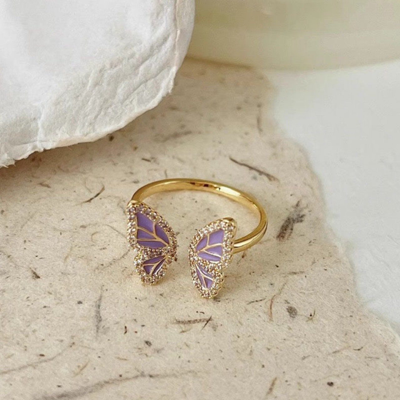 Butterfly Adjustable Ring - view 2