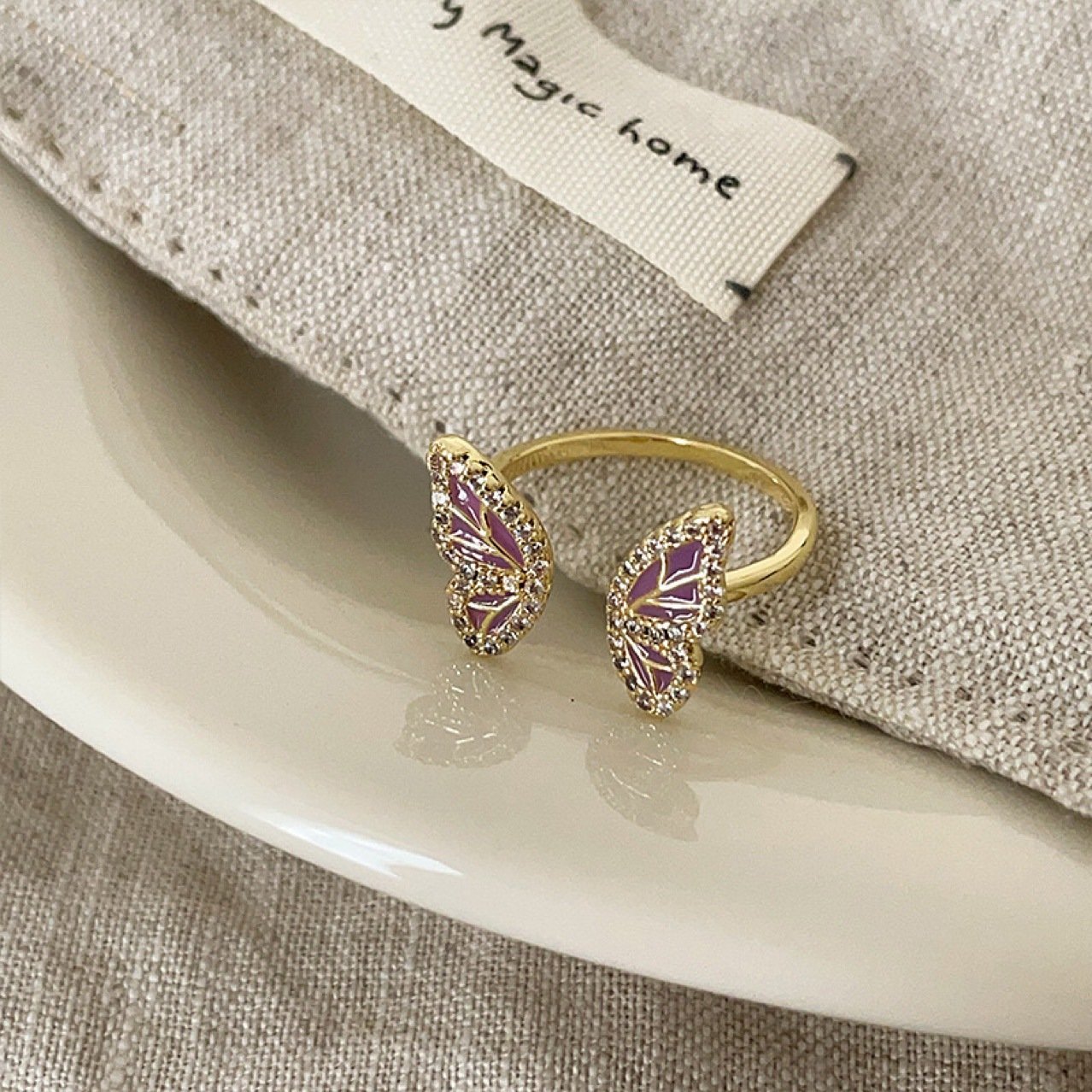 Butterfly Adjustable Ring - view 5