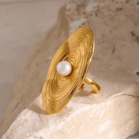 Pearl Sculptural Ring - view 1