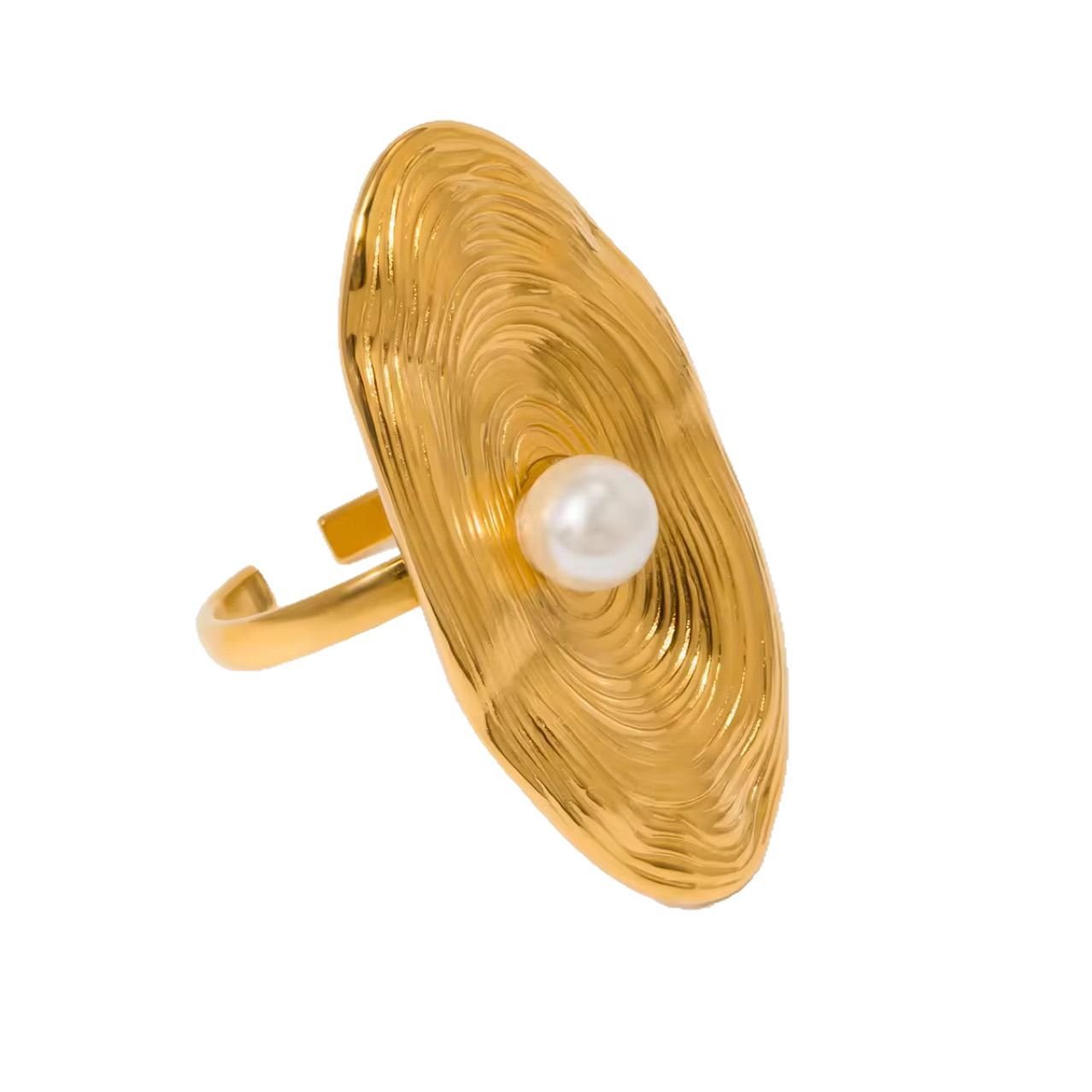Pearl Sculptural Ring - view 5