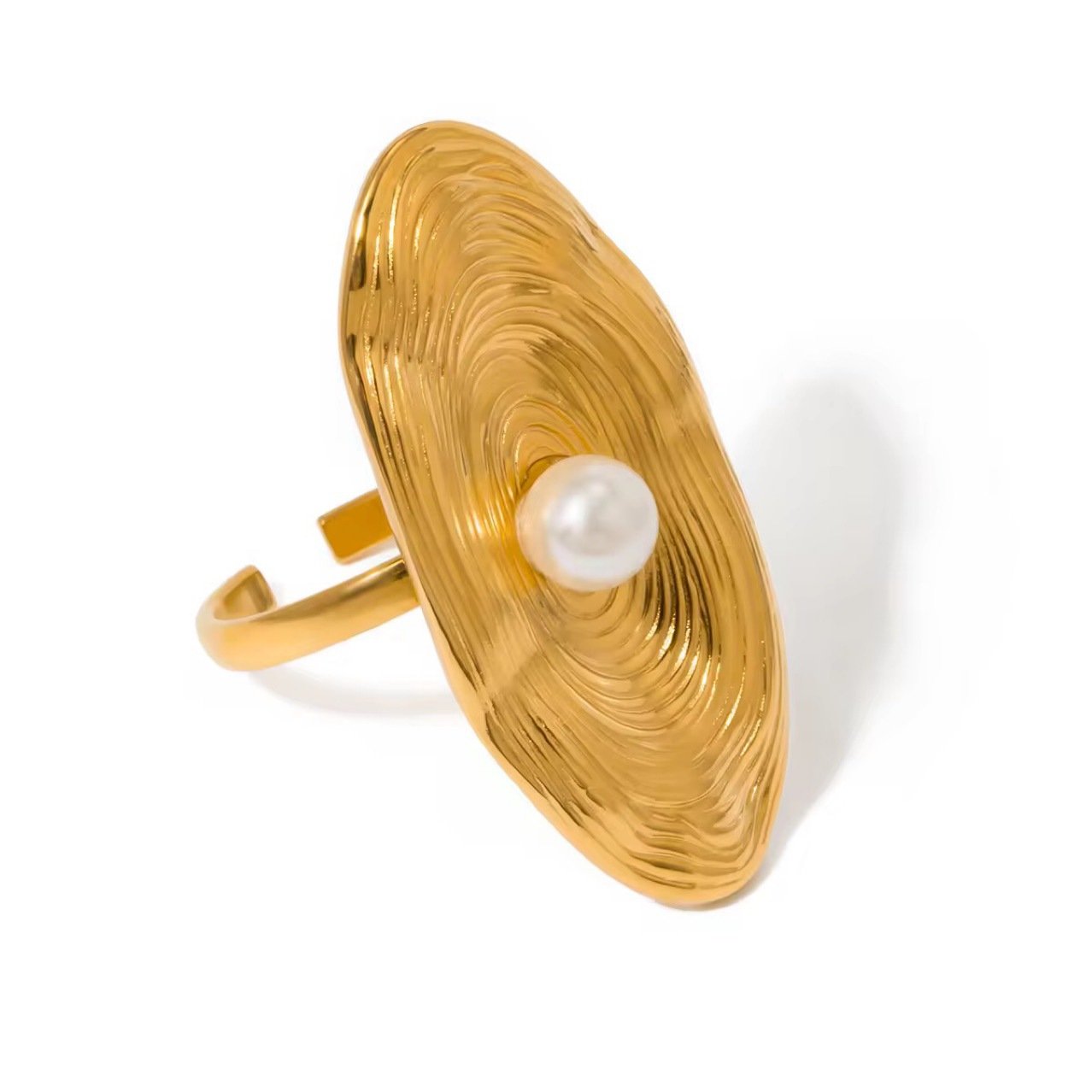 Pearl Sculptural Ring - view 6
