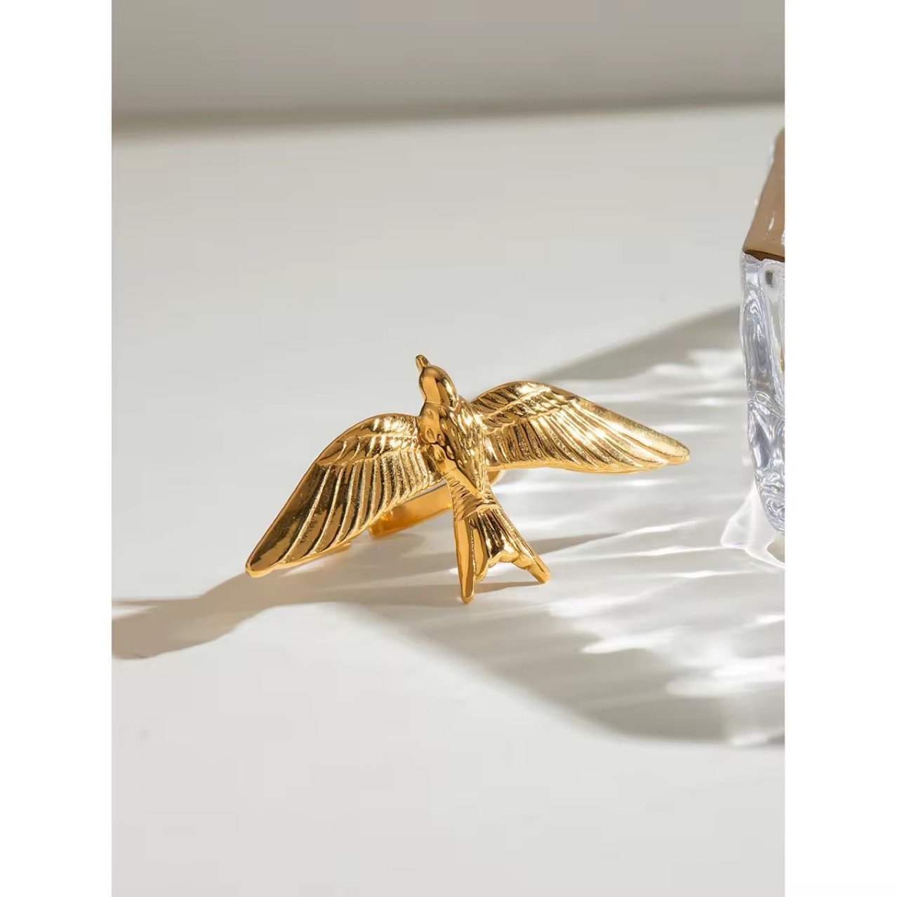 Bird Sculptural Adjustable Ring - view 2