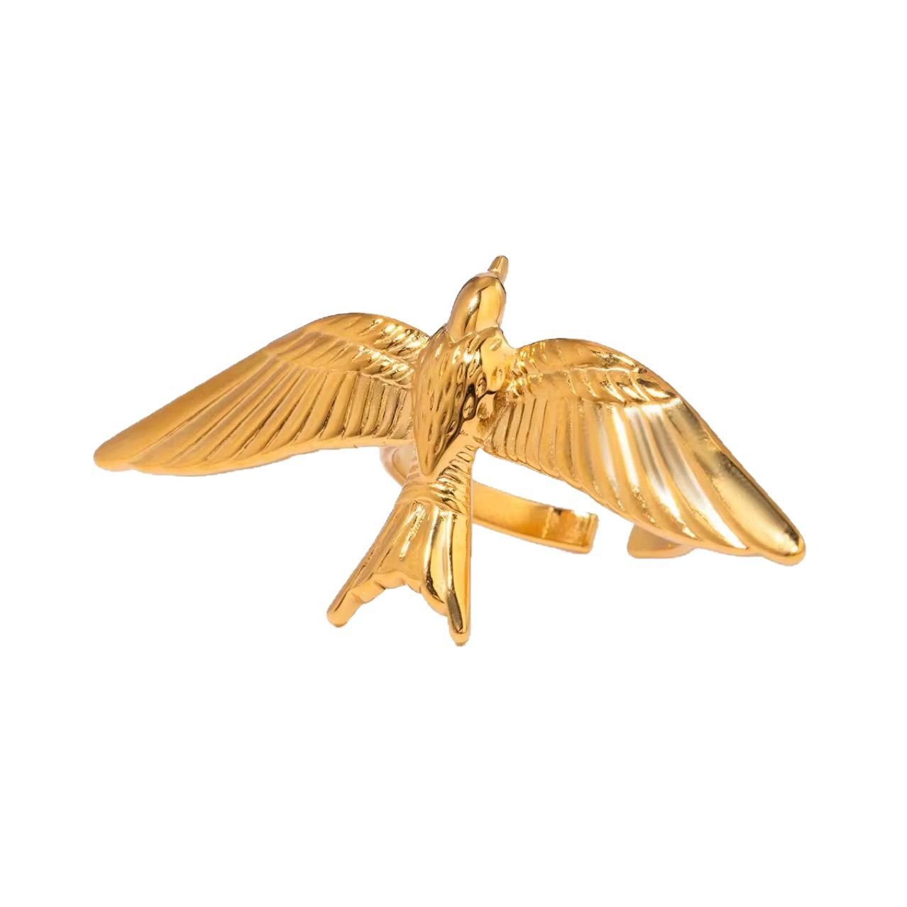Bird Sculptural Adjustable Ring - view 5
