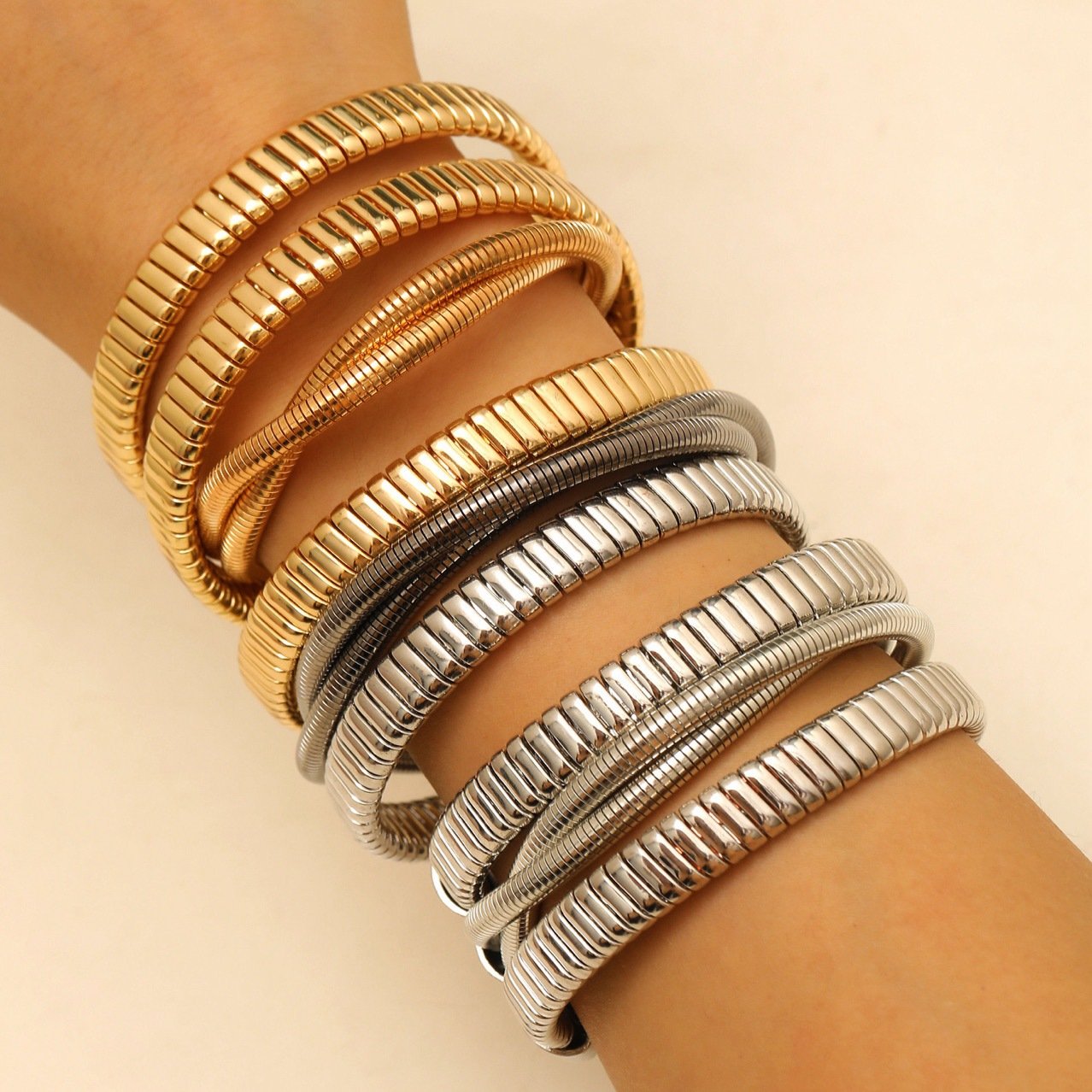 Serpent Sculptural Bangle - view 2