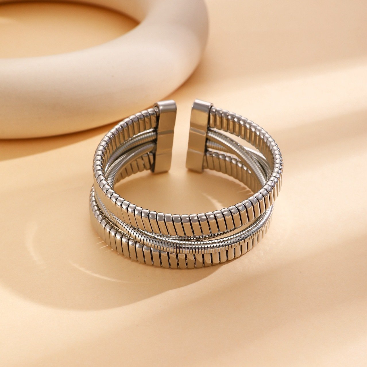 Serpent Sculptural Bangle - view 5