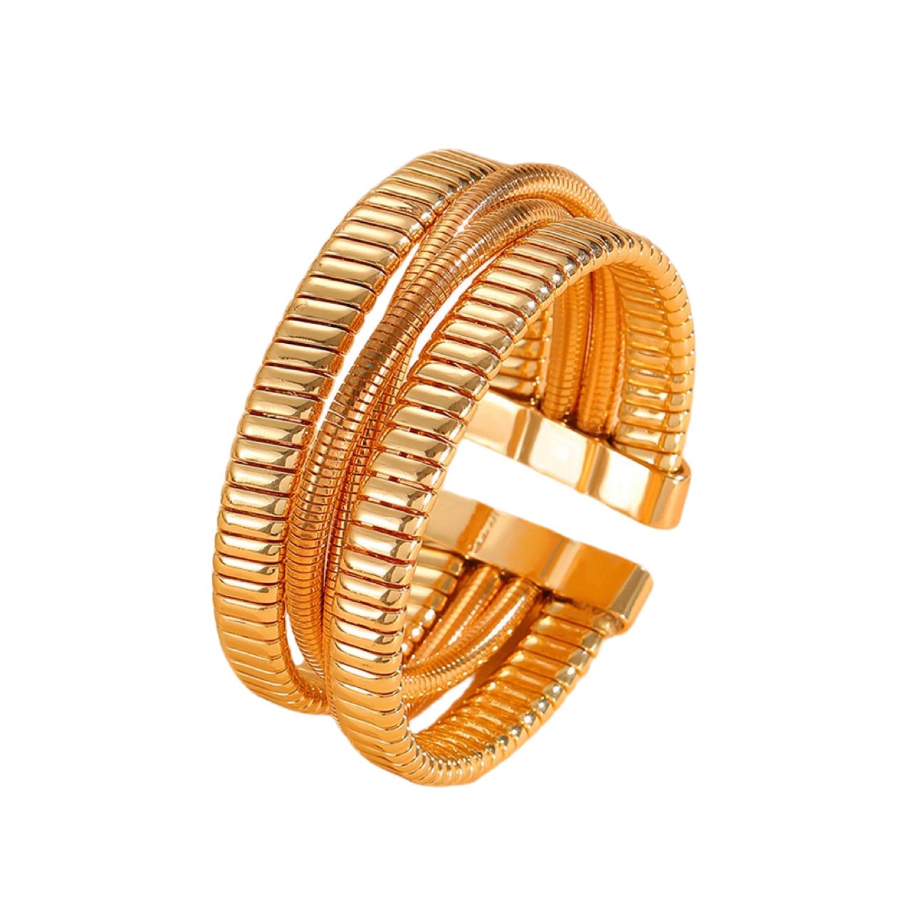 Serpent Sculptural Bangle - view 6