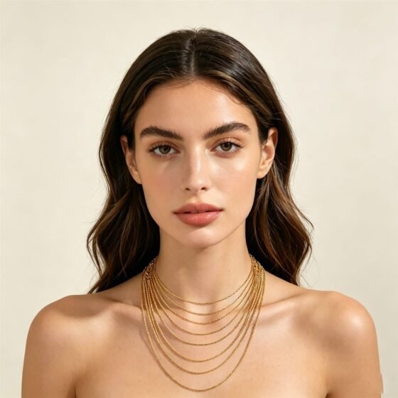 Statement Layered Necklace No. 050 - view 1