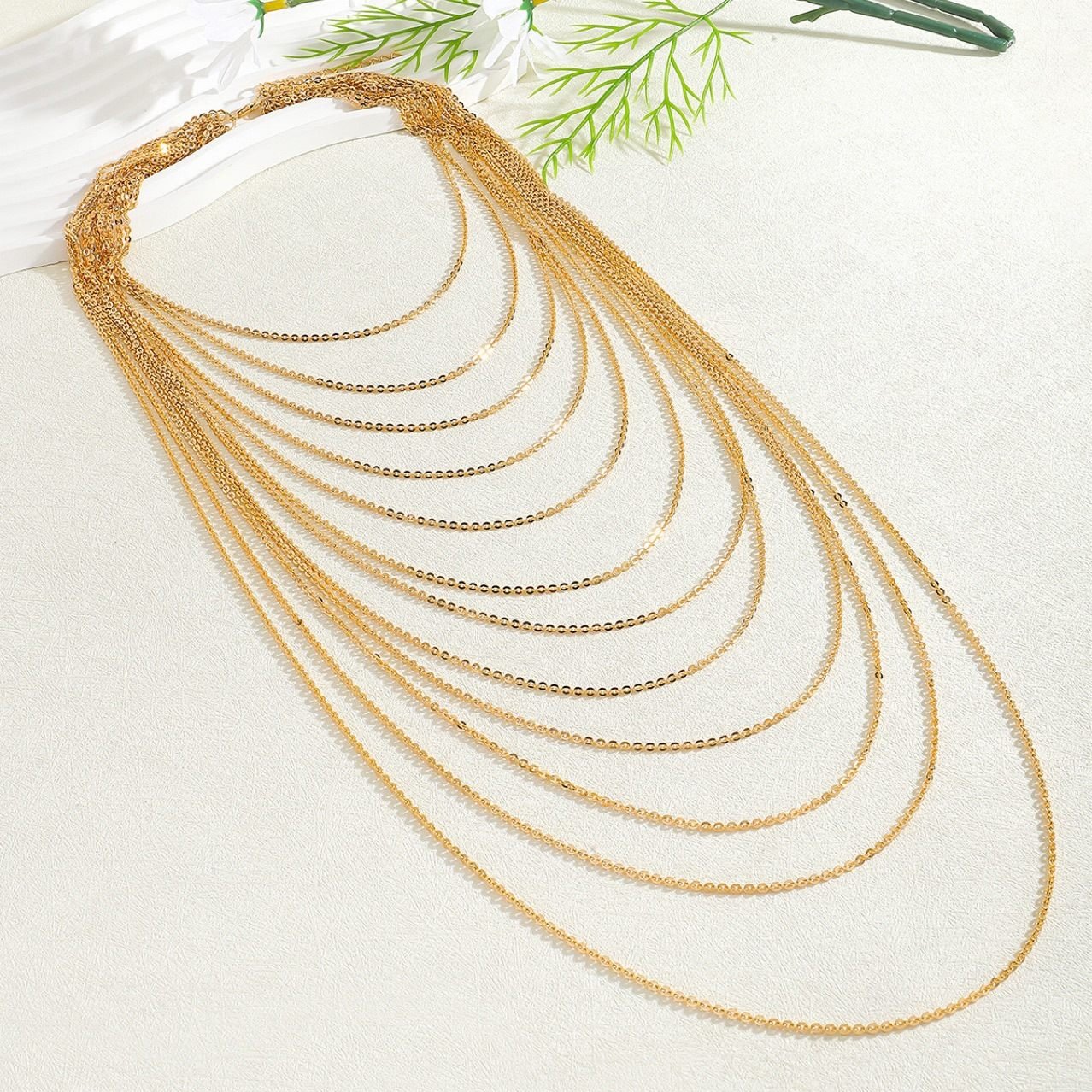 Statement Layered Necklace No. 050 - view 4