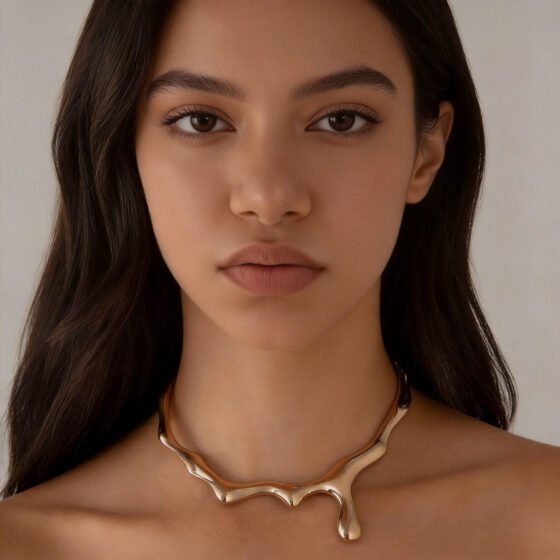 Dewdrop Sculptural Choker - view 1