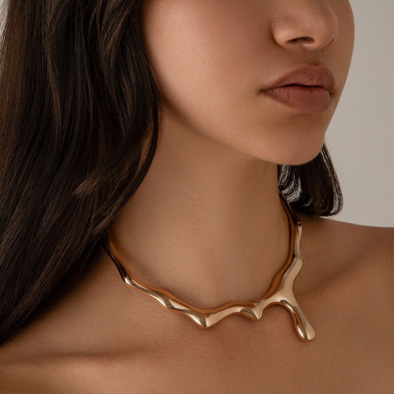 Dewdrop Sculptural Choker - view 2