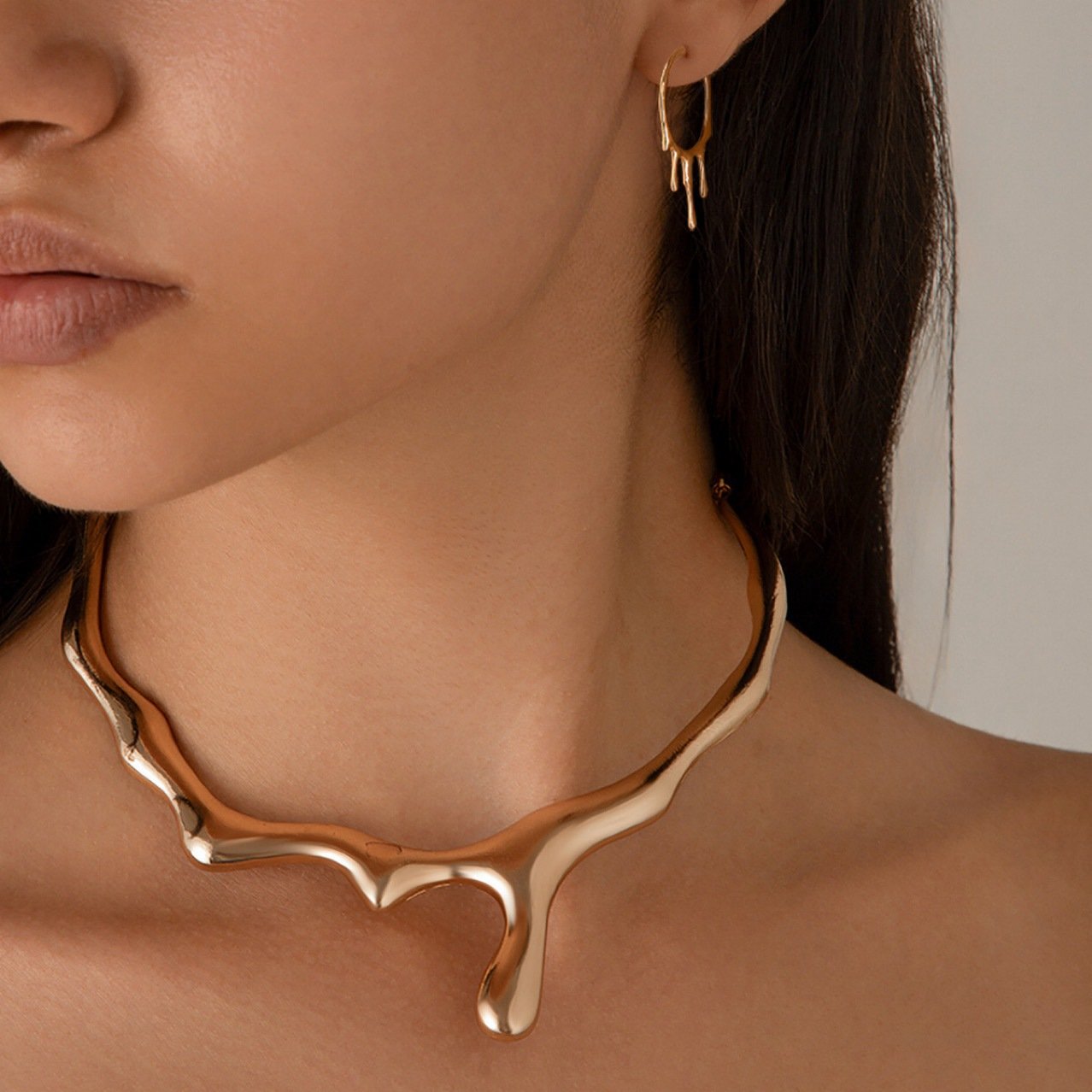 Dewdrop Sculptural Choker - view 7