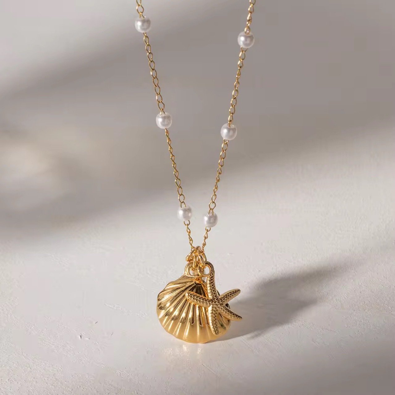 Starfish Shell Necklace No. 295 - view 4