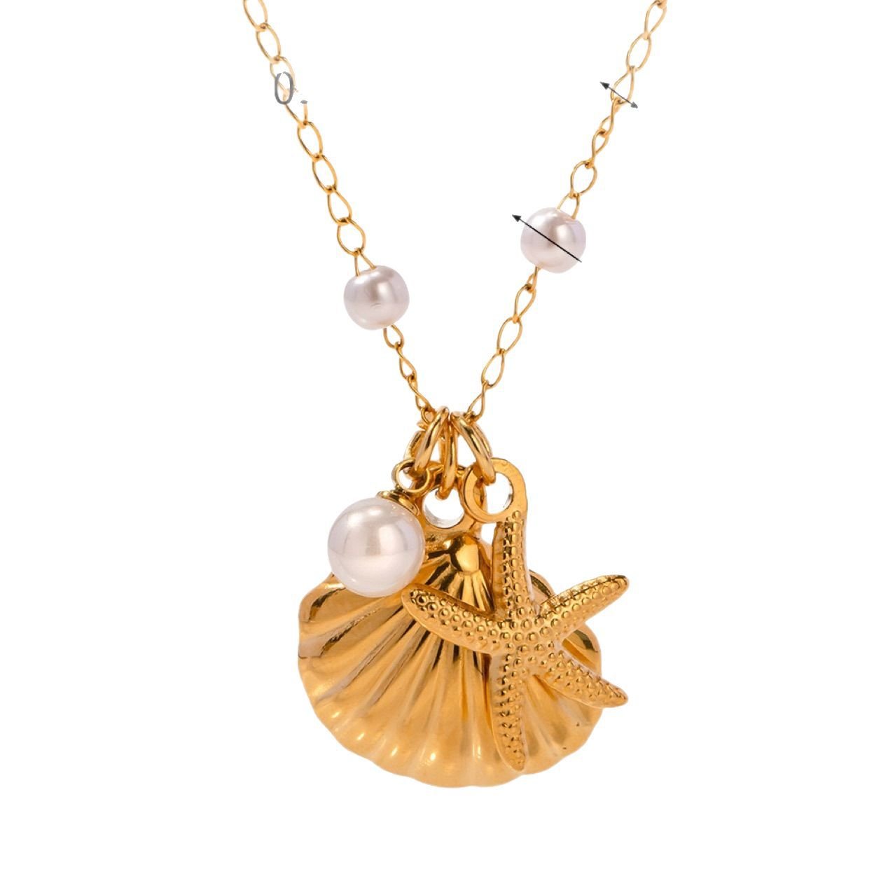 Starfish Shell Necklace No. 295 - view 6