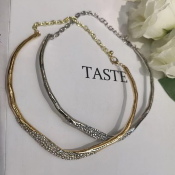 Crystal Sculptural Choker - view 1