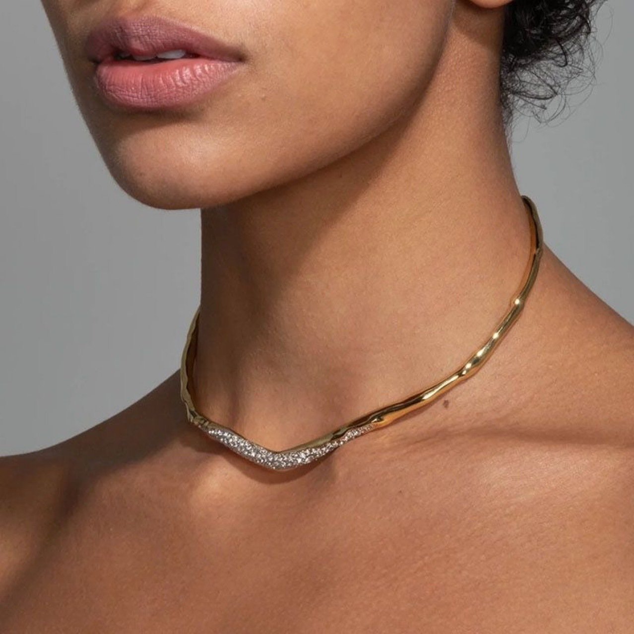 Crystal Sculptural Choker - view 2