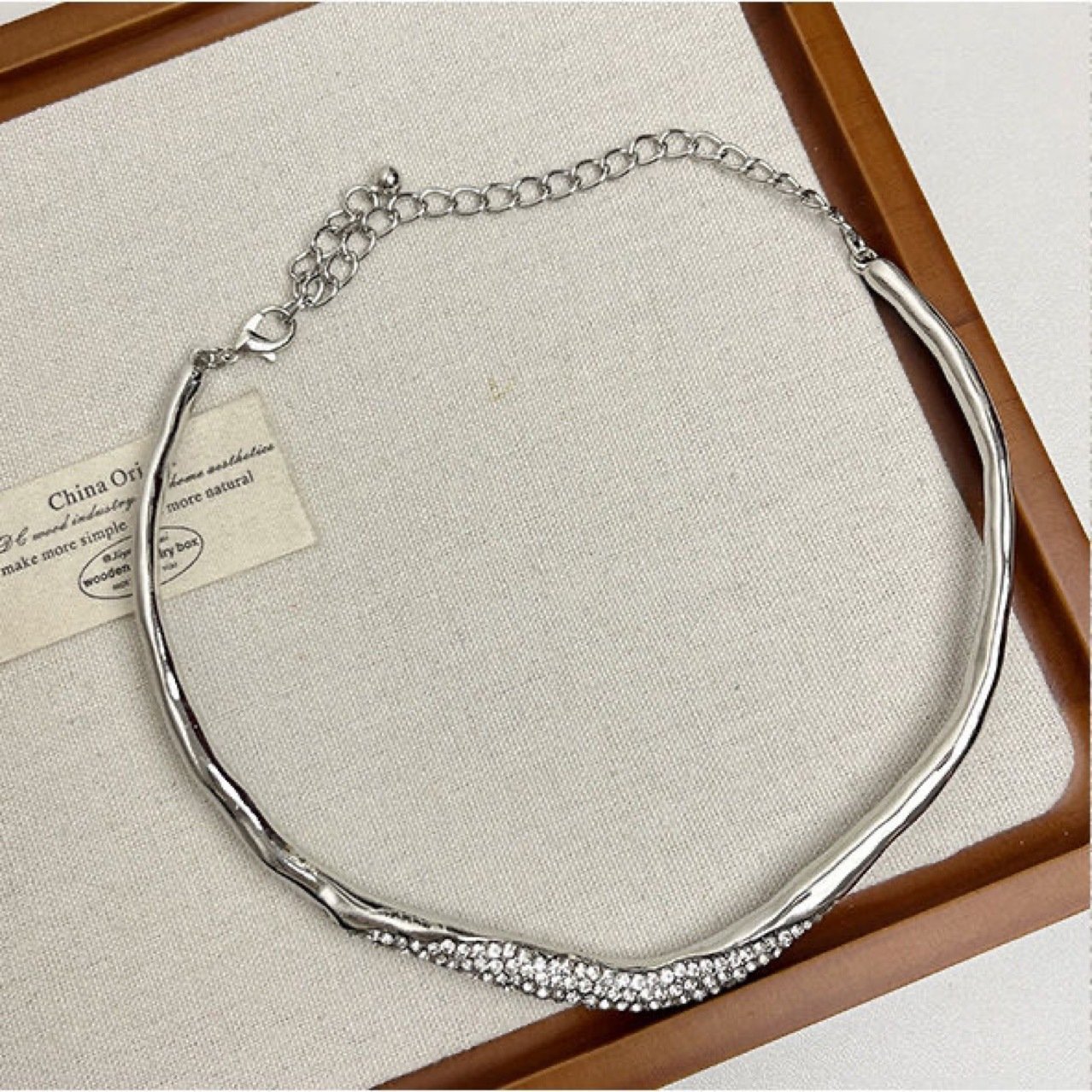 Crystal Sculptural Choker - view 4