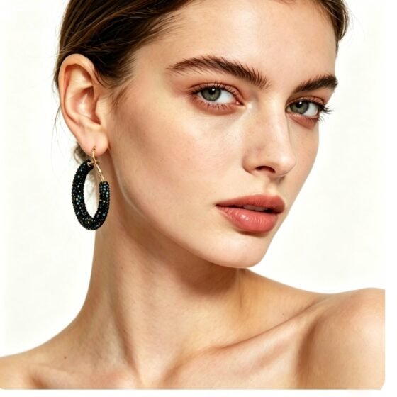 Crystal Hoop Earrings - view 1