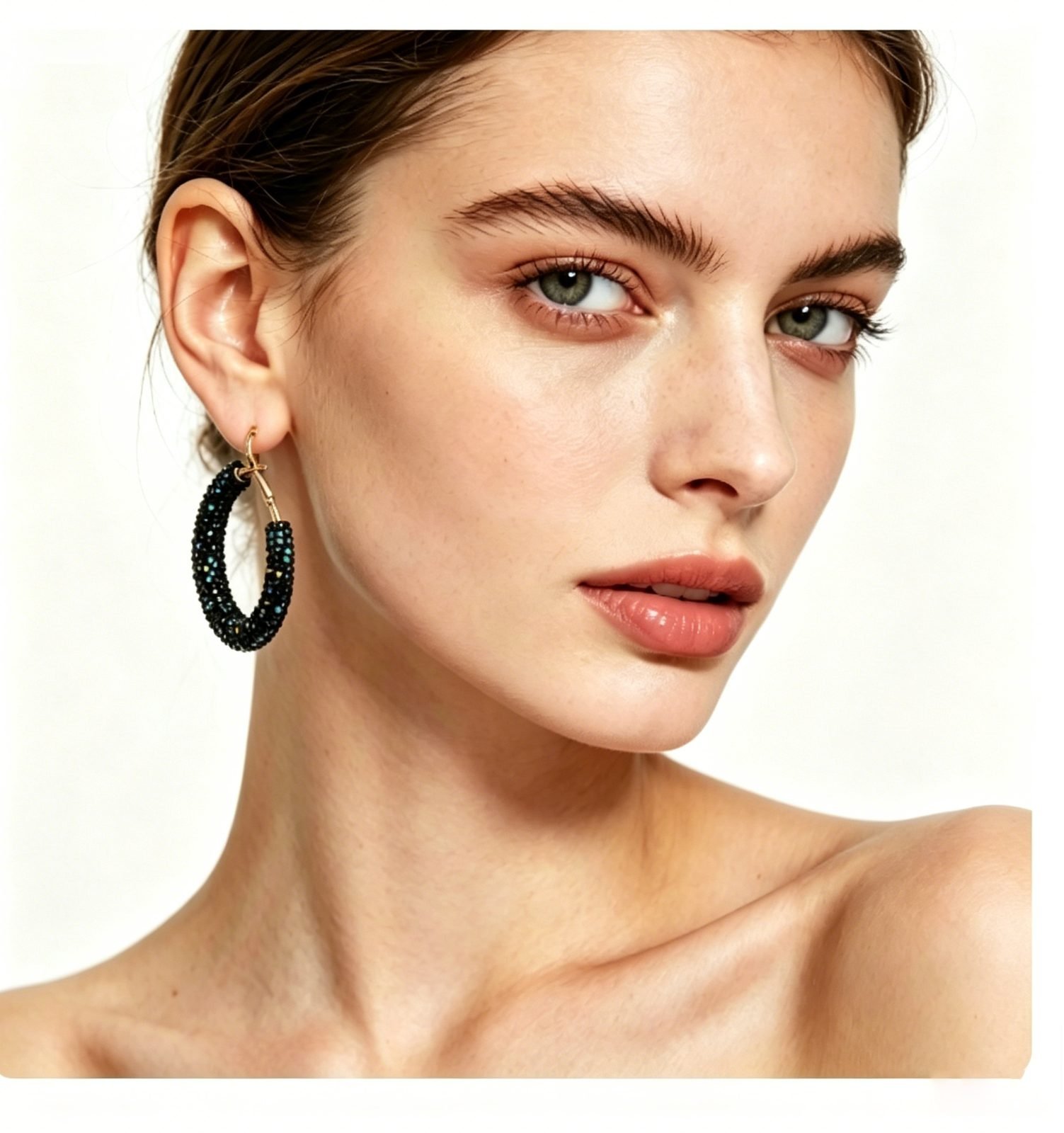 Crystal Hoop Earrings - view 1
